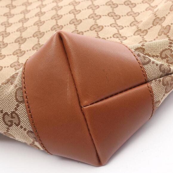 GUCCI Authentic Brown Leather Shoulder Bag - Picture 8 of 12